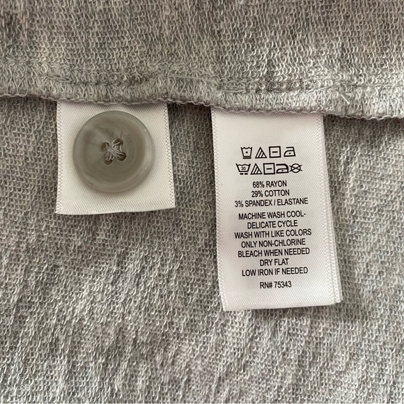 Tahari Light Gray Women's Knit Blazer, L - Picture 7 of 7